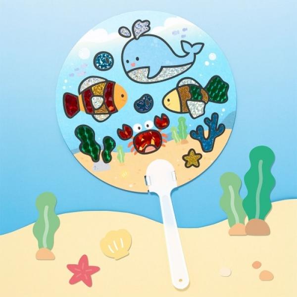 포일아트 바다 부채 만들기