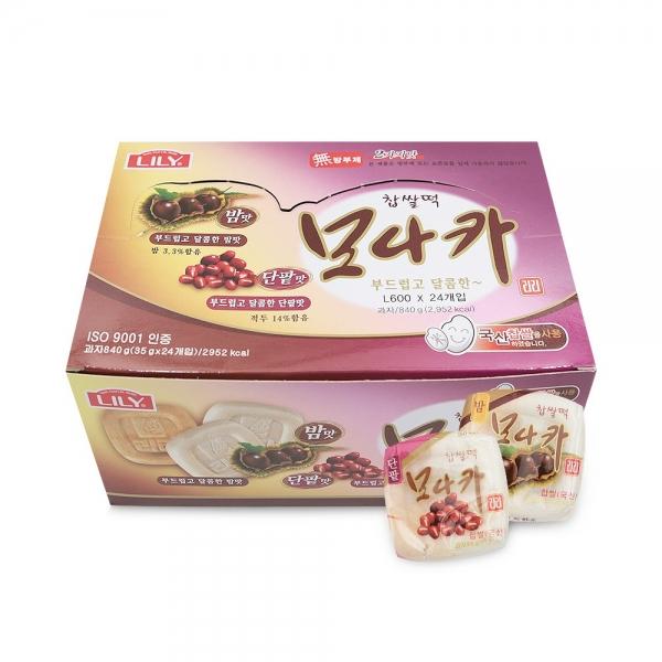 리리 찹쌀떡 모나카 밤맛 단팥맛 840g