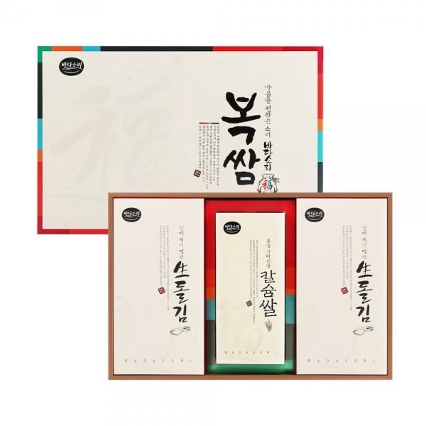 복쌈세트 생돌김 칼슘쌀 생돌김4봉 명절 선물세트
