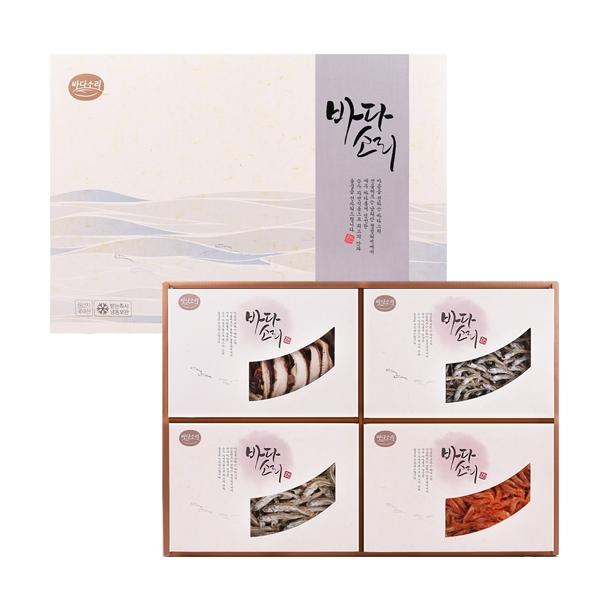 감사10호 남해안 자멸치 대멸치 홍새우 표고버섯 명절 선물 세트