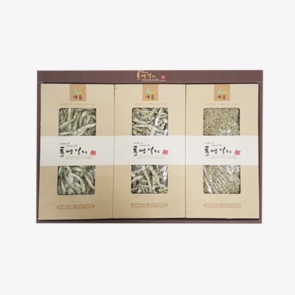 M 통영멸치 선물세트 3종 중멸 소멸 세멸  780g 설 추