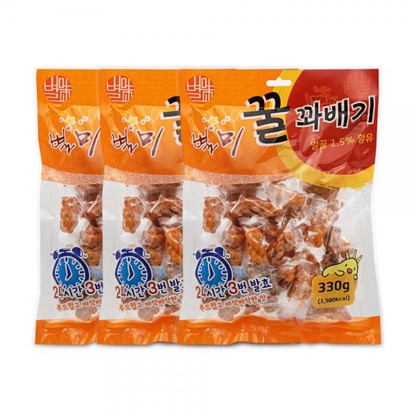 별미 꿀꽈배기 330g x 3개 옛날과자 미니 꽈배기