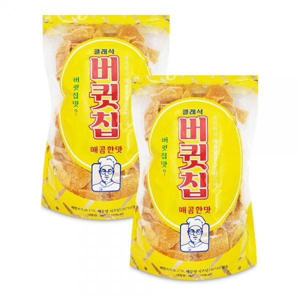 버큇칩 매콤한맛 280g x 2개 메밀과자