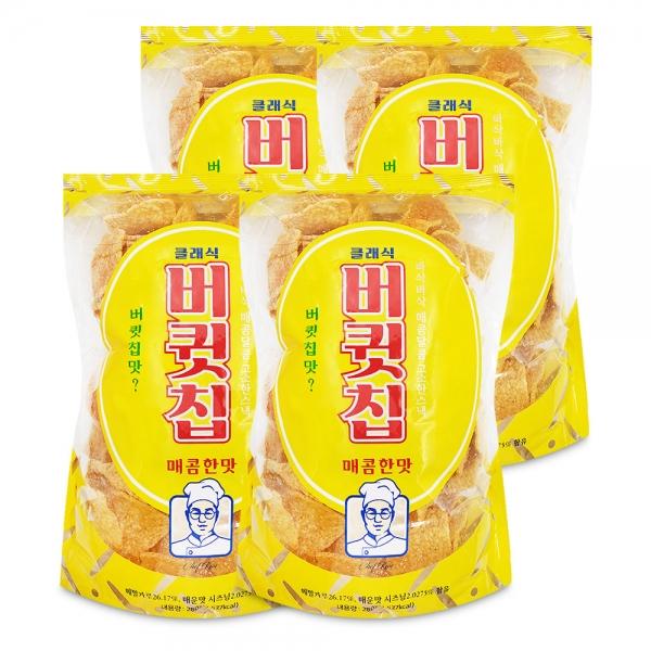 버큇칩 매콤한맛 280g x 4개 메밀과자
