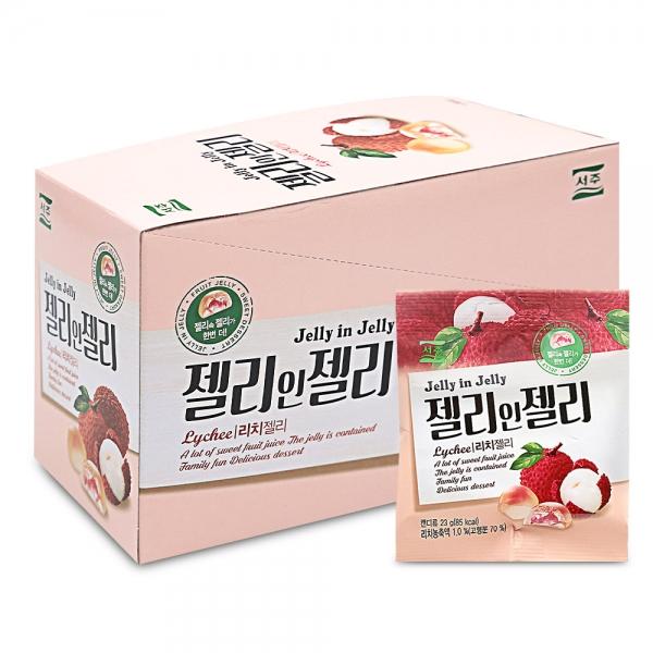 서주 젤리인젤리 리치 23g x 14개 1박스