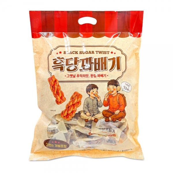 오성 흑당 꽈배기 530g 대용량 미니 꽈배기