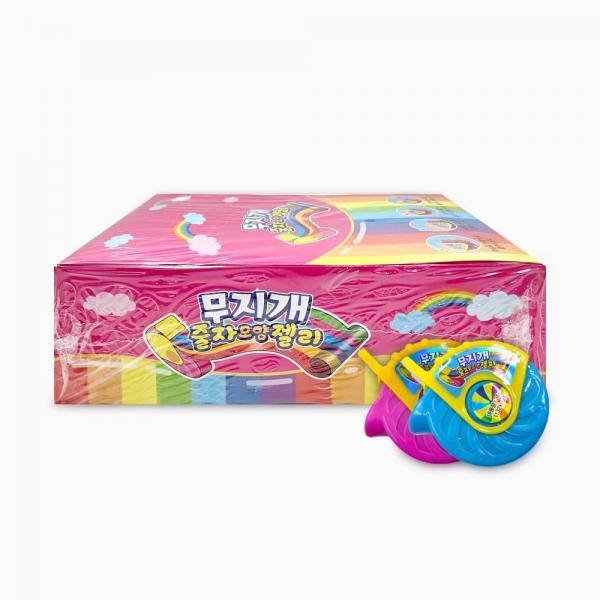 무지개 줄자 모양 젤리 35g x 12개 1박스 롤젤리