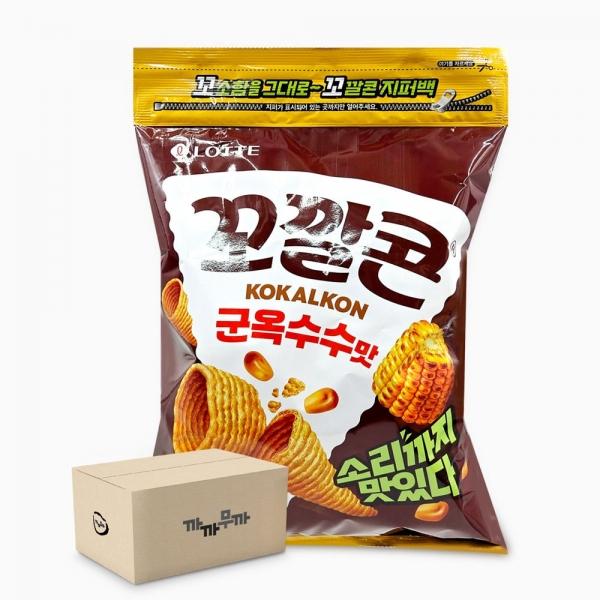 롯데 꼬깔콘 지퍼백 군옥수수맛 235g 6개 1박스