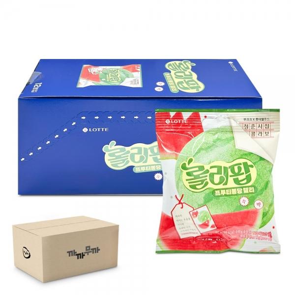 롯데 롤리팝 프루티 퐁당 젤리 수박 60g x 12개 4통 1박스