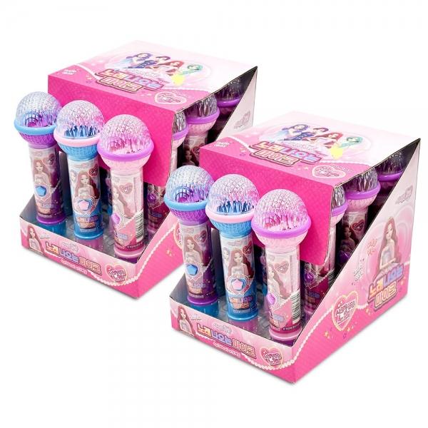 시크릿 쥬쥬 노래 나오는 마이크 6g x 24개 2통 토이캔디