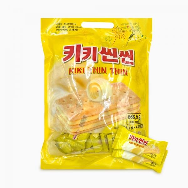 오성 키키씬씬 크래커 666.5g 15.5g x 43개 얇은 크래커