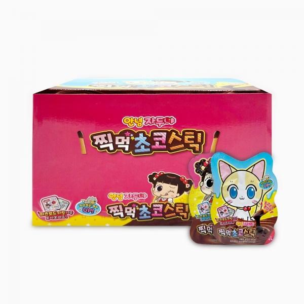 안녕 자두야 찍먹 초코스틱 40g x 8개 1박스 캐릭터 과자