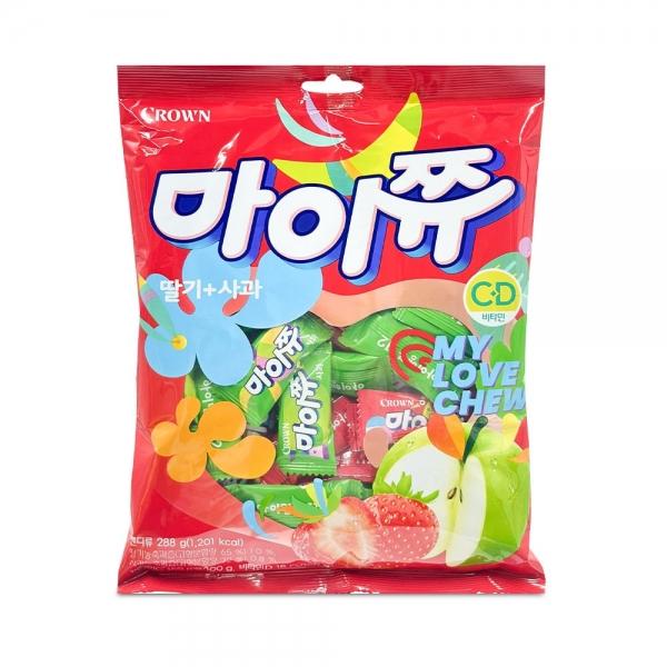 크라운 마이쮸 딸기 + 사과 288g