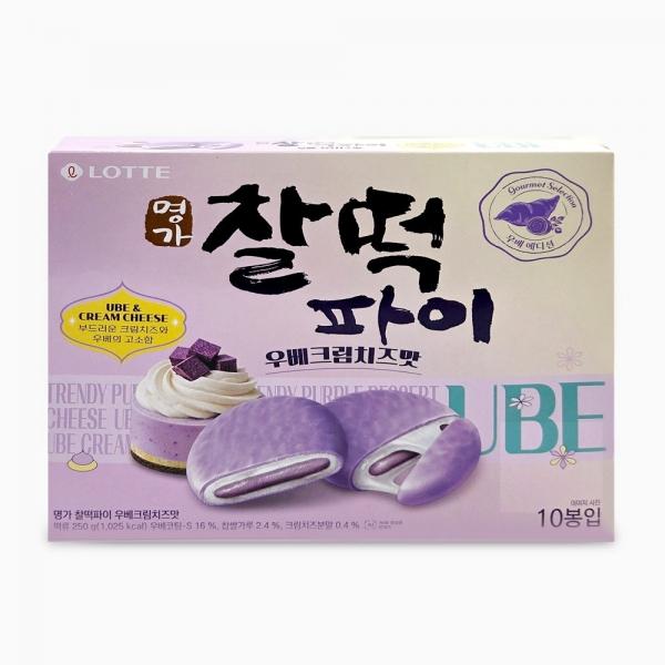 롯데 명가 롯데 명가 찰떡파이 우베크림치즈 맛 250g
