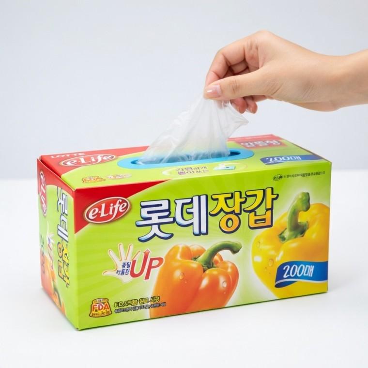 200매 일회용 위생장갑 조리용 대용량 비닐장갑 식품 요리