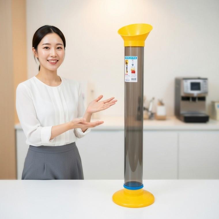 종이컵 수거함 정리대 탕비실 일회용 받침대 카페