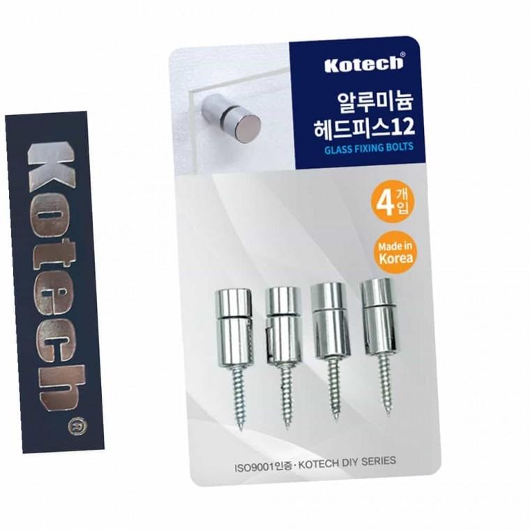 알루미늄 헤드피스 12mm 4P 게시판고정나사 간판고정나사 아크릴고정 아크릴판고정 고정핀