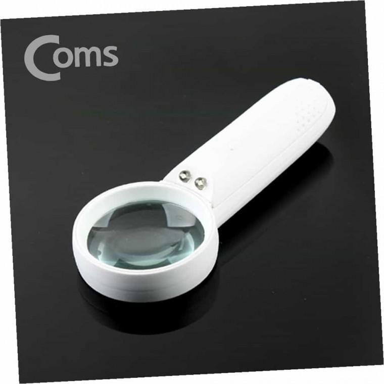 LED 돋보기 5배율 50mm 독서확대경 작업용돋보기 LED확대경 휴대용확대경 독서용돋보기