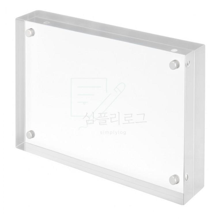 투명 아크릴 자석 액자 13x9cm 자석액자 아크릴액자 거실액자인테리어 사무실액자 포토액자