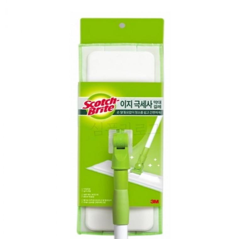 3M 이지 극세사 막대걸레1 리필패드1 밀대걸래 극세사마대 바닥걸레 밀대걸레세트 청소밀대