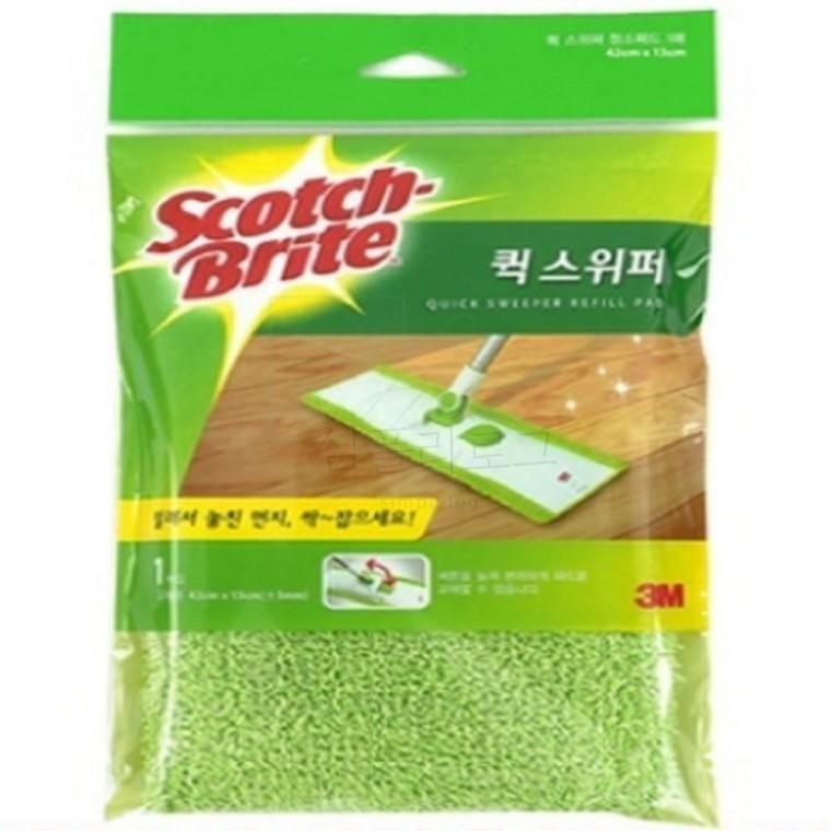 3M 스카치브라이트 퀵 스위퍼 리필패드 걸레밀대 청소용밀대 청소기밀대 밀대걸래 청소밀대