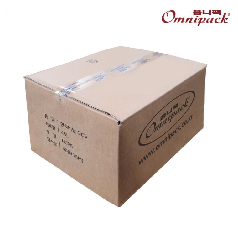 옴니팩 연속비닐 사각휴지통 비닐 45L 40롤