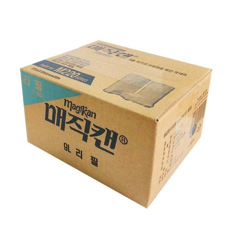 루미나D 매직캔 M220 전용 리필봉투 9L 5개입 쓰레기통 휴지통 봉투 교체