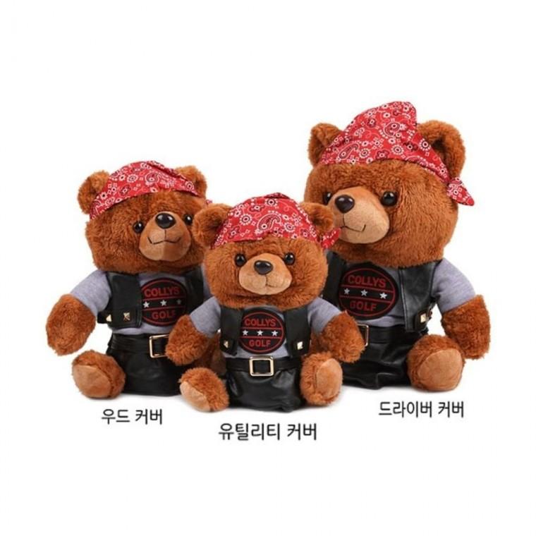 루미나D 라이더 베어 캐릭터커버 우드커버1개 골프채커버 클럽 골프백 보호