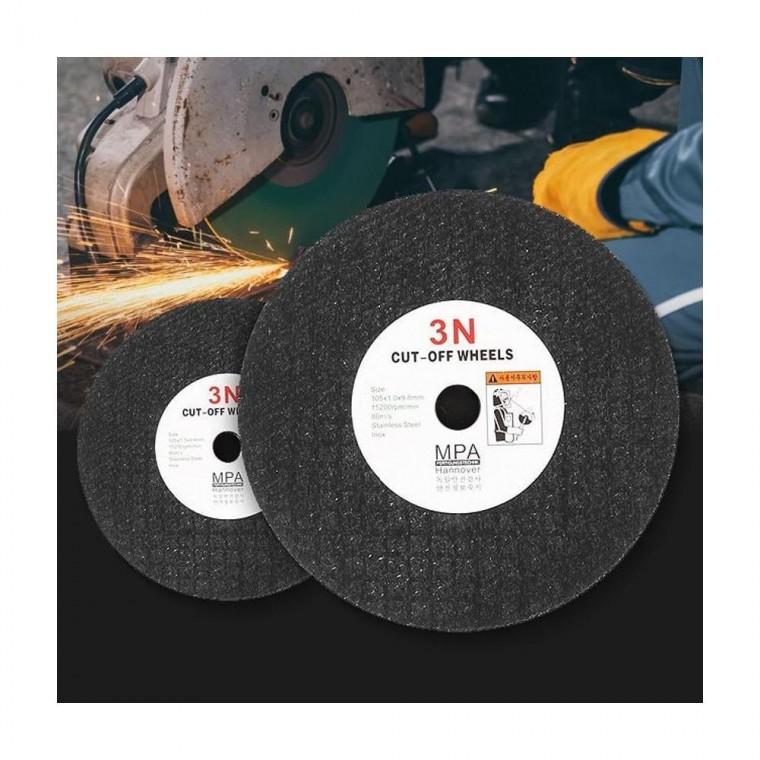 루미나D 절단석 105mm 10개 핸드 그라인더날 연마석 절단 금속 절단