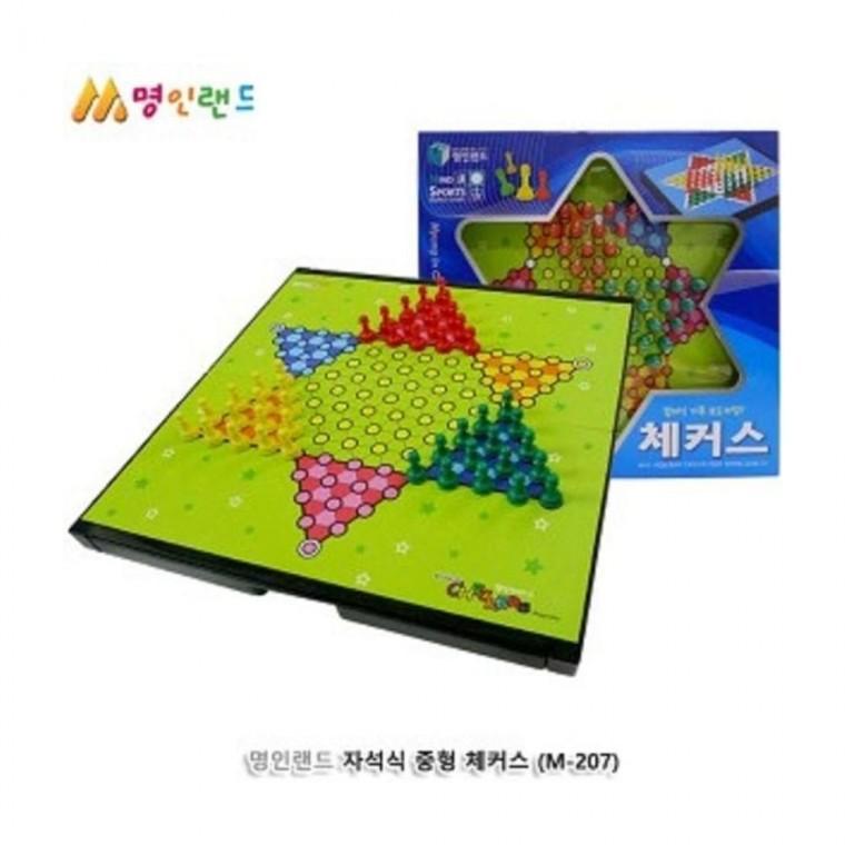 루미나D 중형 자석식 체커스 체스게임 보드 집콕놀이 보드게임 실내 놀이