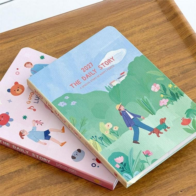 데일리 일러스트 2027년 스케줄러 플래너 손그림 1년 다이어리