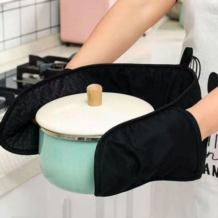 실리콘 코팅 주방 내열 장갑 냄비 베이킹 오븐 장갑
