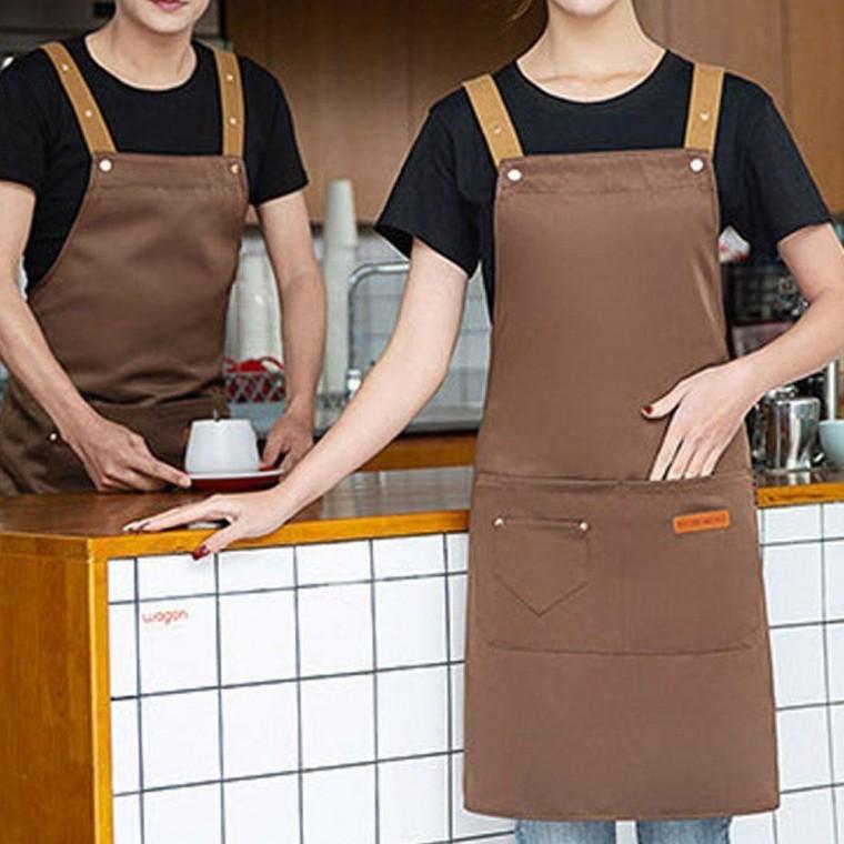 주방 방수 바리스타 카페 작업 원피스 공구 앞치마