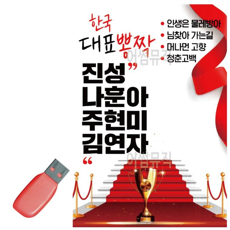 USB 한국 대표 뽕작 진성 나훈아 주현미 김연자
