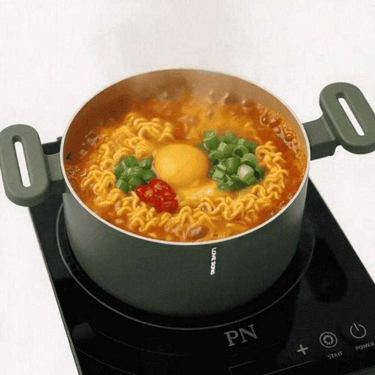 IH 인덕션 세라믹코팅 깊은 양수냄비 22cm 가정용전골냄비 부대찌개냄비 업소용양수냄비 오뎅냄비 캠핑냄비