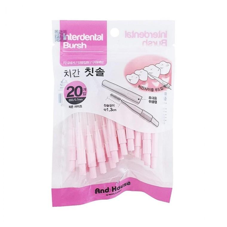 루미나D 치간칫솔i타입 20p 0.7mm 치실 치아 사이 청소 구강 위생