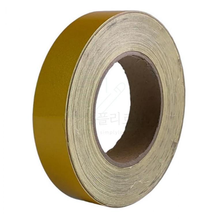 반사테이프 25mm x 45M 황색 자동차반사스티커 빛반사스티커 차량반사테이프 야간반사스티커 야광안전테이