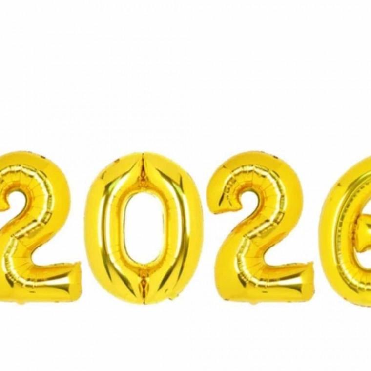 파티장식 중형 골드 2026 숫자 은박 풍선 패키지