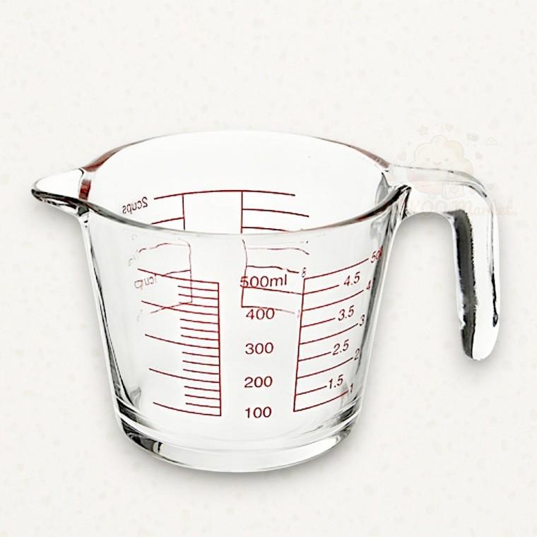 과학용품 계량컵 유리 500ml 베이킹도구 과학실험 실험도구
