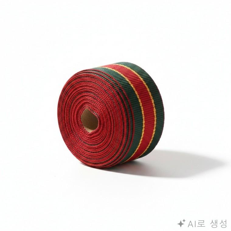 크리스마스 리본 15mm 분위기소품 포장리본