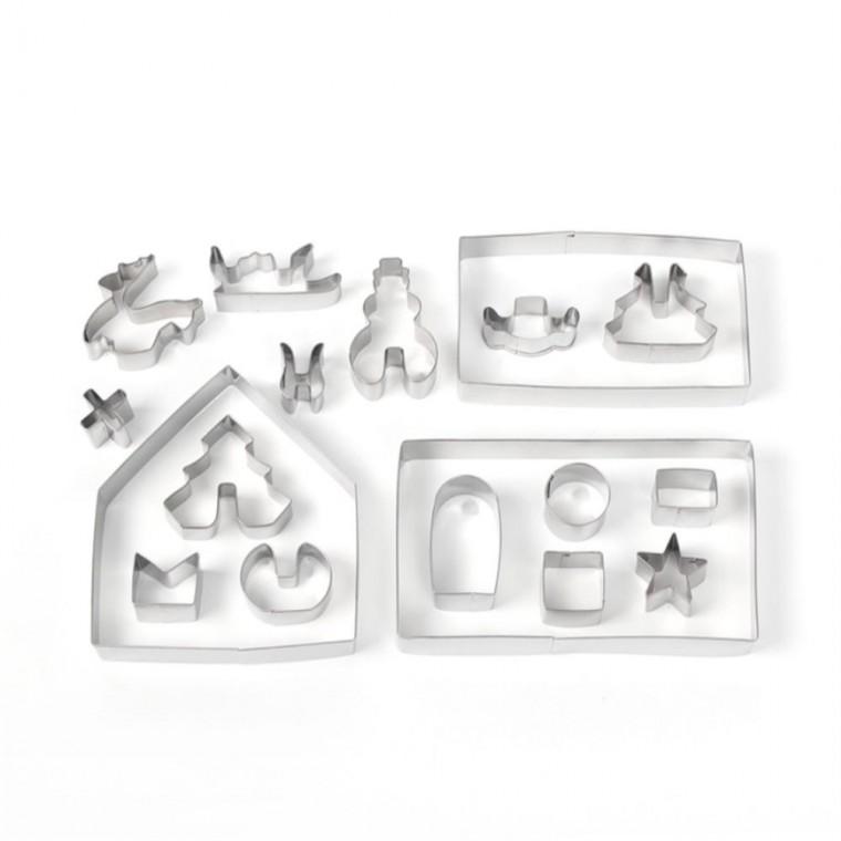 3D 크리스마스 쿠키커터 18종 쿠키몰드 쿠키스탬프 미니식빵틀