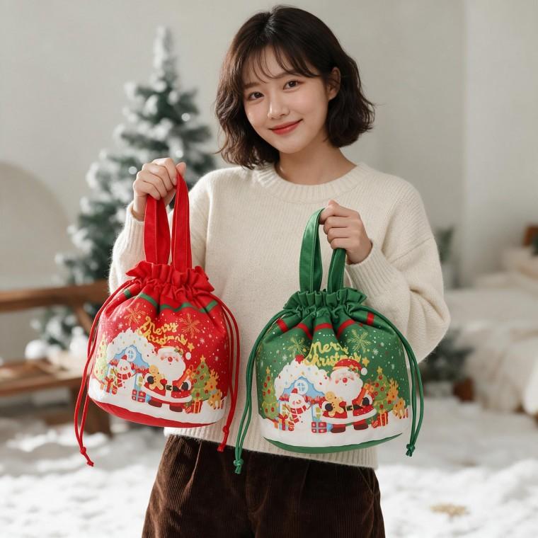 크리스마스 선물 가방 복주머니 구디백 어린이집 유치원 행사 파티용품