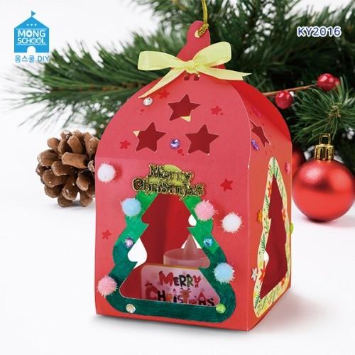몽스쿨 크리스마스만들기 렌턴장식 4set KY2016