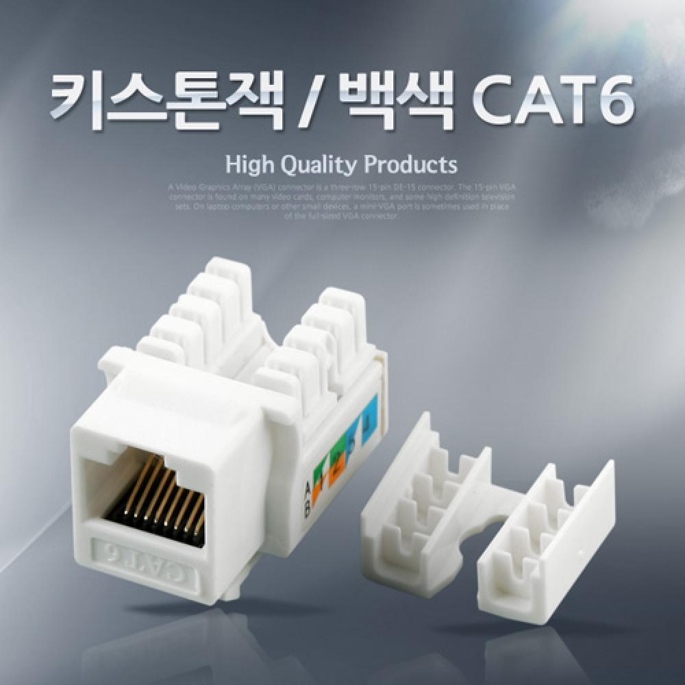 키스톤잭- CAT6 백색