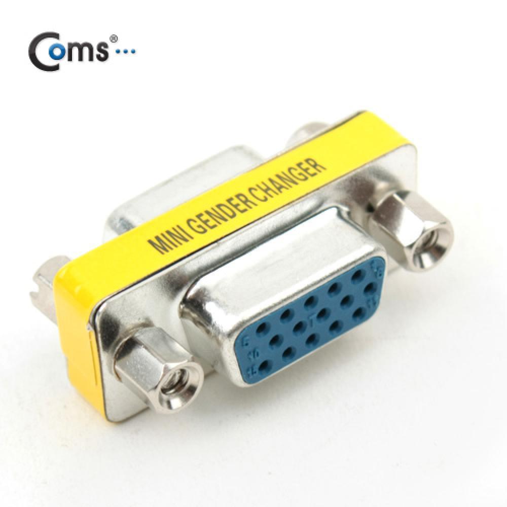 모니터 젠더 15Pin VGA 연장 D-SUB RGB 3열 GOLD Metal VGA F to VGA F G0679