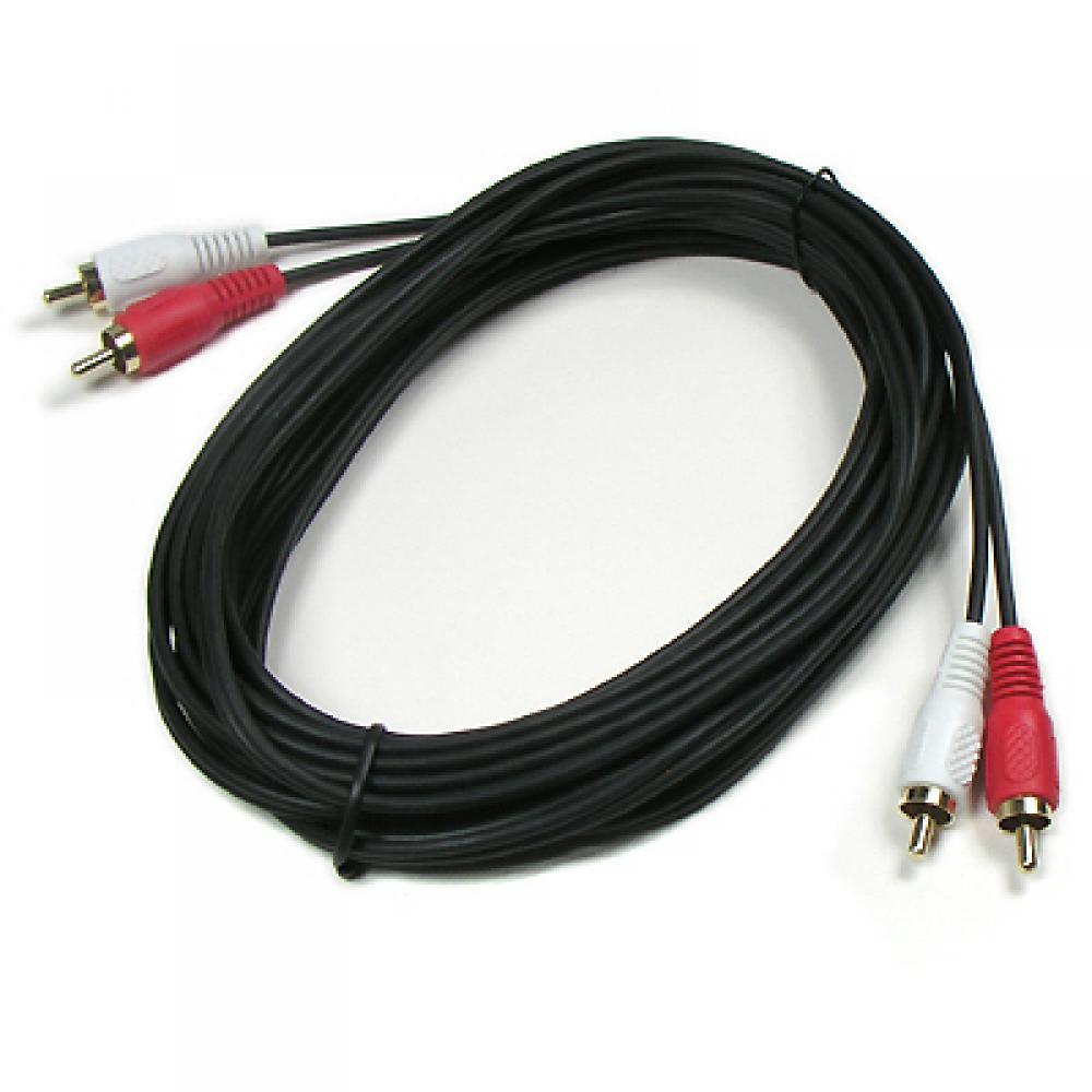 RCA 2선 케이블 음성 2RCA M M 5M AV0340