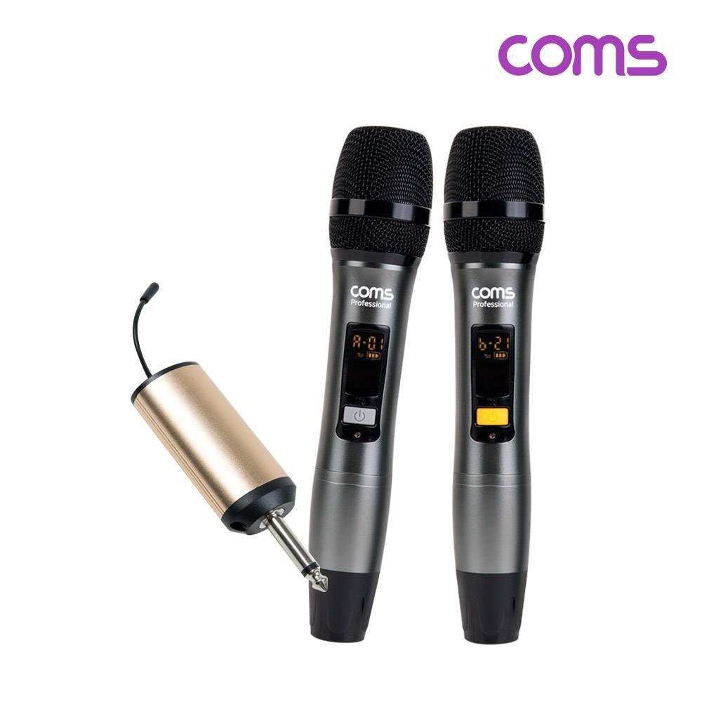 2채널 UHF 무선 듀얼 핸디마이크 (채널A 채널B) 리시버(수신기) CR400ABR