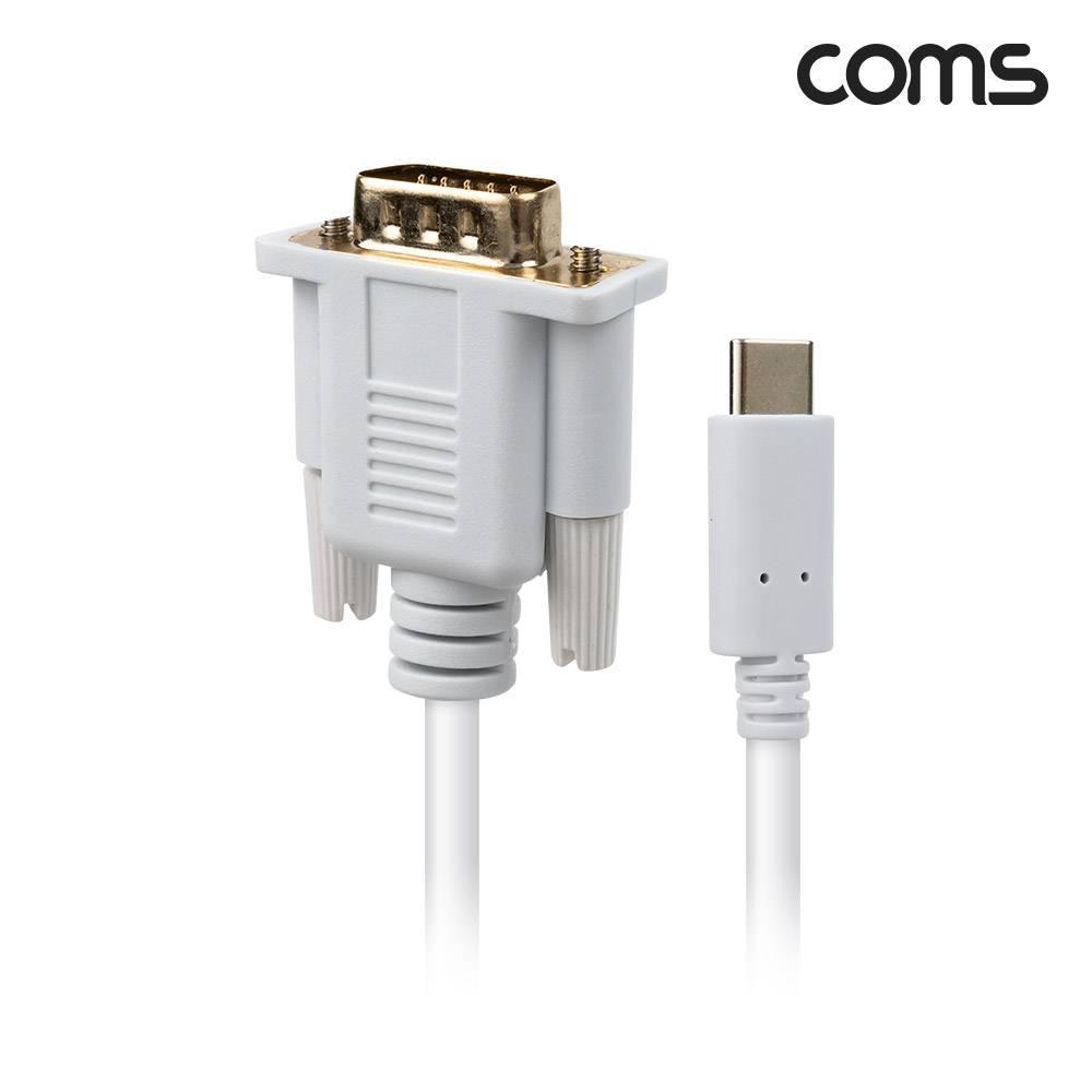 USB 3.1Type C to VGA 컨버터 케이블 1.8M FHD 1080P 60Hz C타입 RGB D-SUB