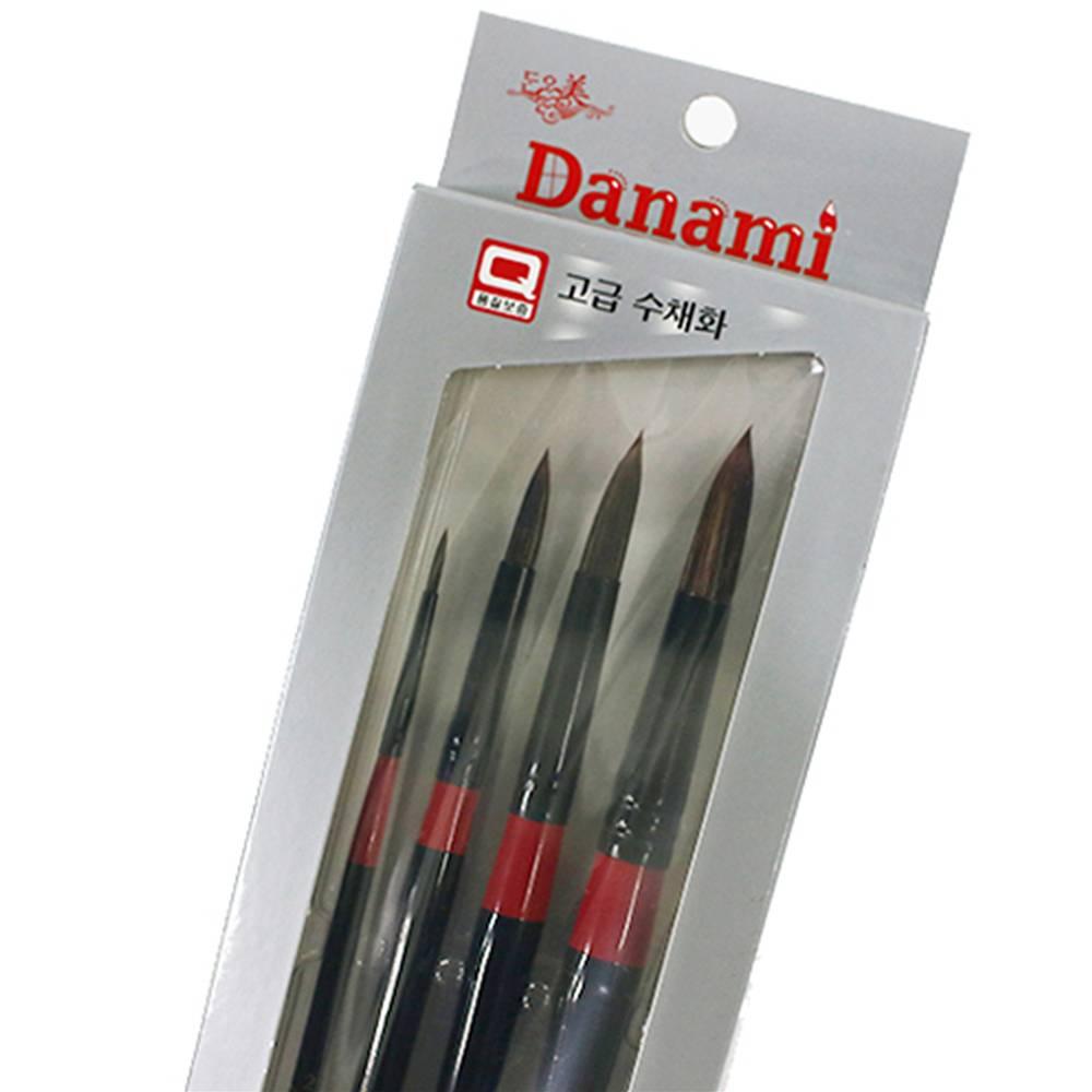 단아미 700 수채화붓세트 4본조 (환)(2호 10호 16호 20호)