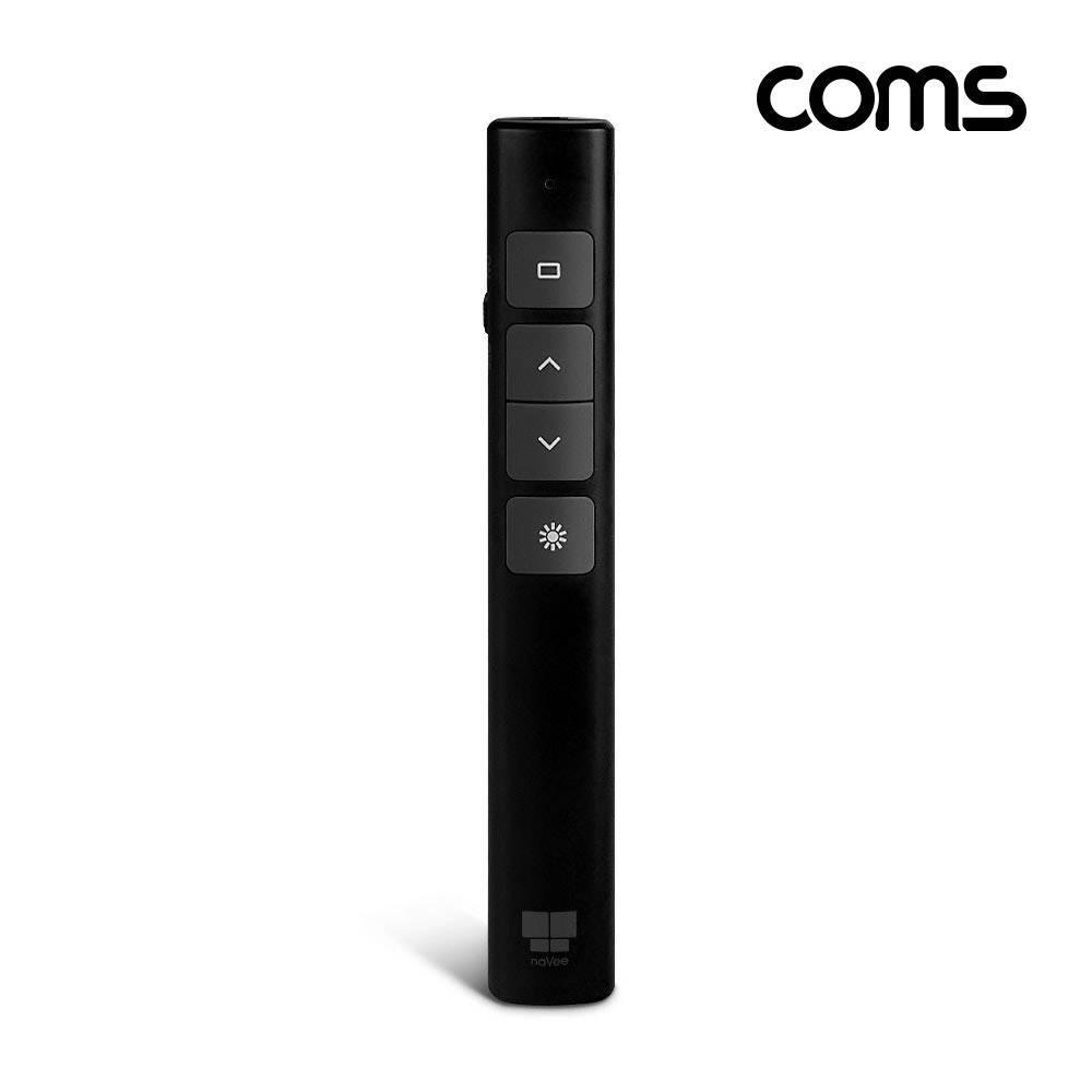 나비 무선 프리젠터 (NV117-PPT350) Black 레이저포인터 레드 충전식 CY2301